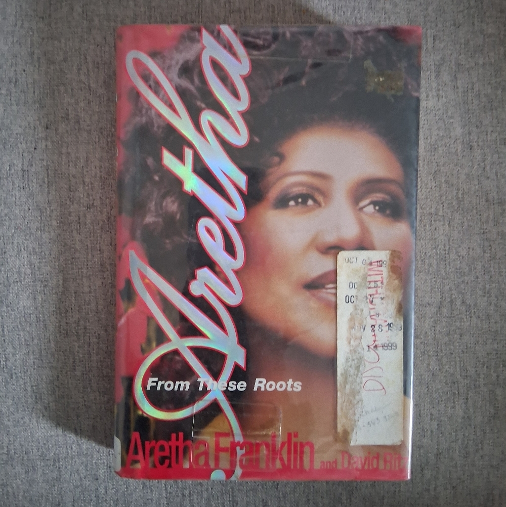 Aretha Franklin 'From These Roots' Book  Straught From The Library